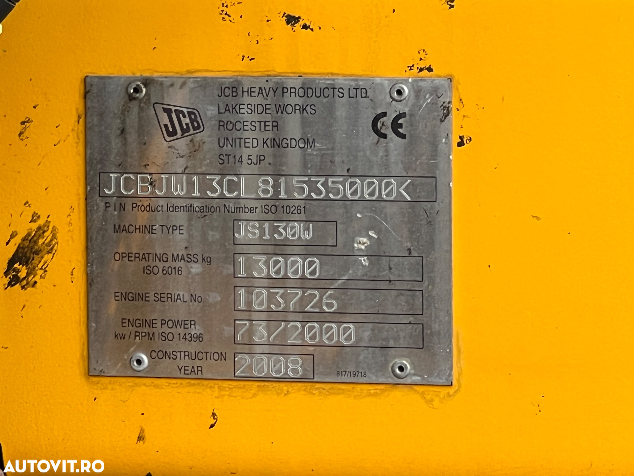 JCB JS130W - 3