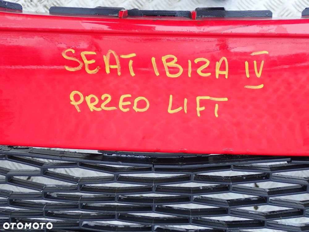 ZDERZAK PRZÓD SEAT IBIZA IV PRZED LIFT CZERWONY - 7