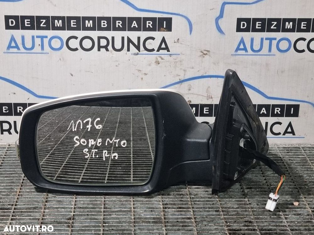 Oglinda stanga Kia Sorento II Facelift 2012 - 2014 4 Usi ALB (1176) Rabatabile - 2