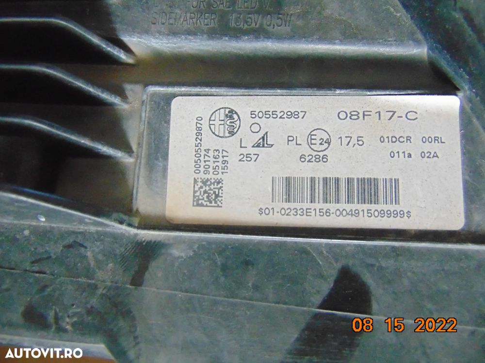 Far Alfa Romeo Stelvio 2015+ faruri stanga dreapta complete europa dezmembrez - 5