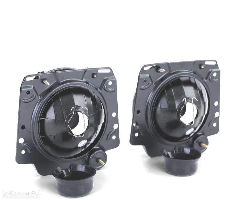 FARÓIS VOLKSWAGEN VW GOLF MK2 83-91 FUMADOS COM FUNDO CROMADO - 2