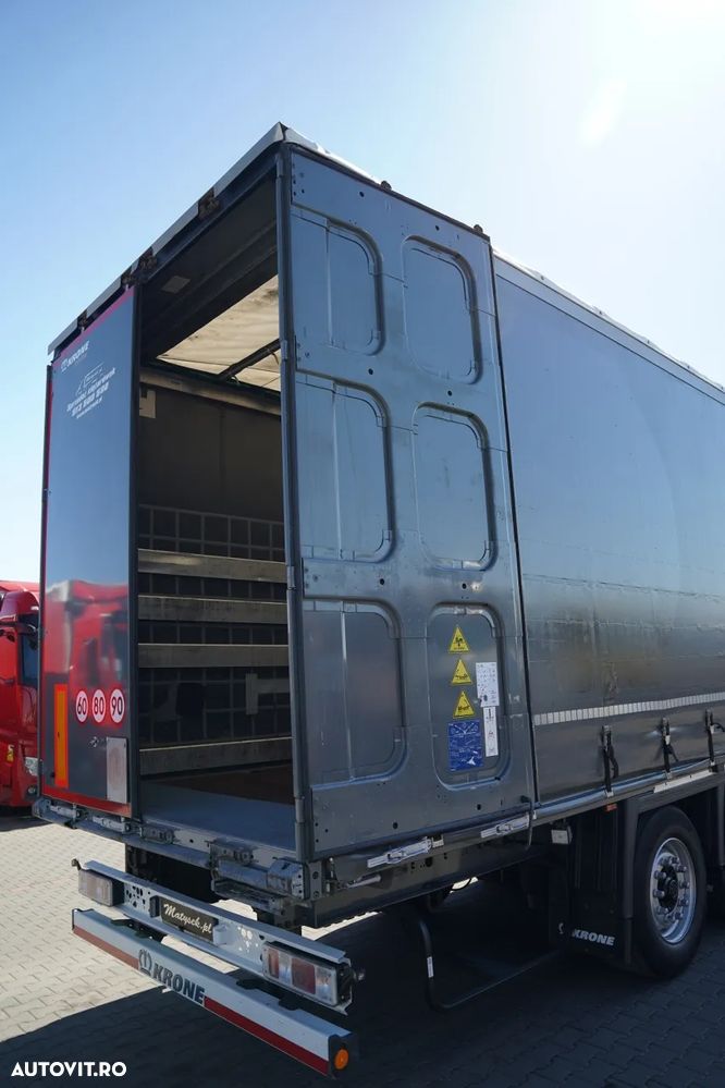 Krone REMORCĂ CU PREȚĂ PENTRU OȚEL - 9 M / AXĂ RIDICATĂ / REMORCĂ PENTRU BOBINE / CONTENIERE PENTRU PALEȚI - 14