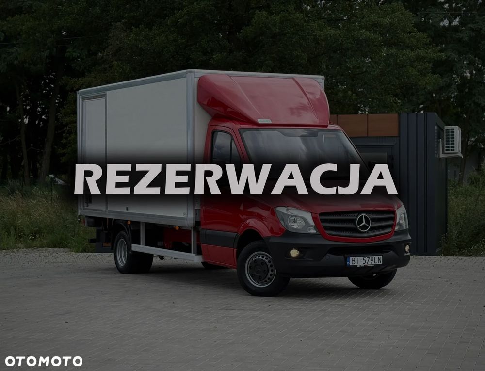 Mercedes-Benz Sprinter 519 CDI / 3.0 V6 190KM / Kontener 4,4m + Winda 750kg + Drzwi Boczne / TYLKO 225.983KM PRZEBIEGU / 2018 ROK PRODUKCJI / ZAREJESTROWANY W PL !
