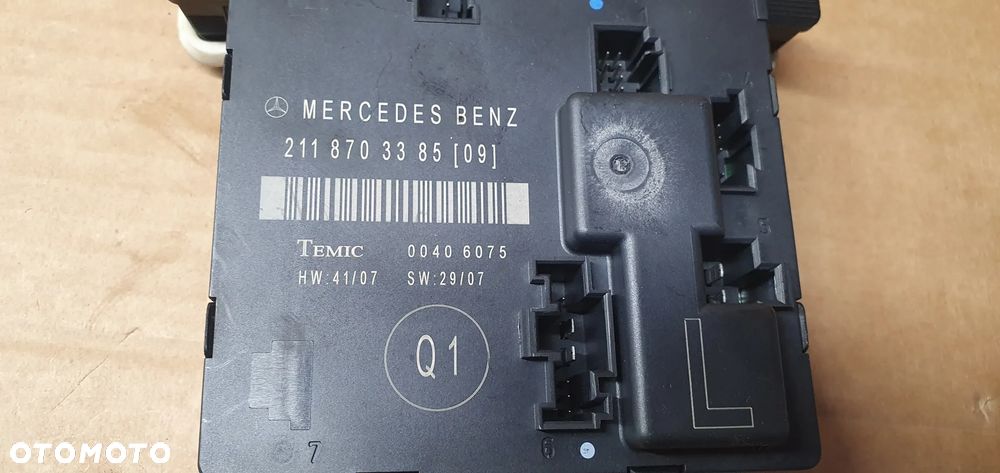 Moduł sterownik drzwi lewy tył Mercedes E Klasa W211 Lift A2118703385 - 4
