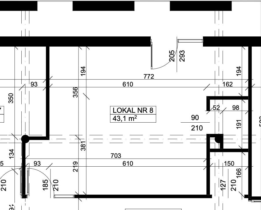 Lokal na wynajem w centrum - 43,1 m² - Pełny obrazek: 2/9