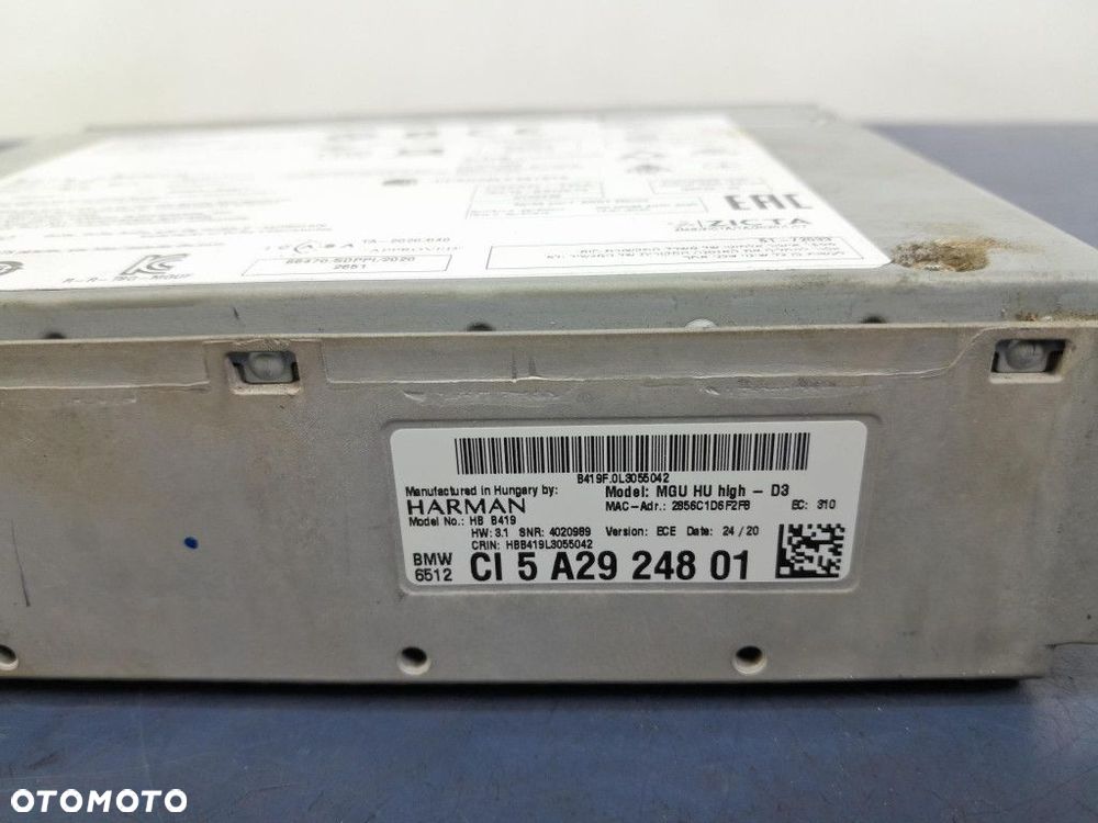 BMW 3 G20 G21 NAWIGACJA NAPĘD CZYTNIK 5A29248 - 5