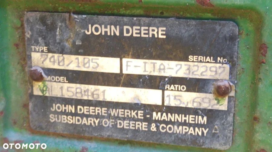 Elementy przedniej osi Dana Spicer 740/105 TLS bez hamulców John Deere 6620 - 2