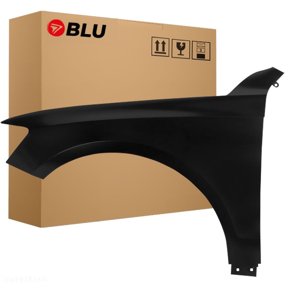 BLU Błotnik AUDI Q5 8R LY9B lewy czarny 08-16 przód BrillantSchwarz - 1