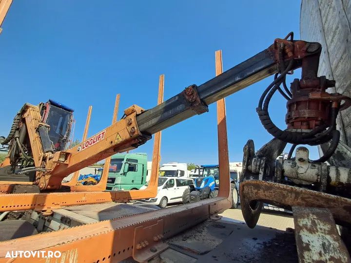 Mercedes-Benz arocs 578cp 8x4 cu macara hiab loglift 120s si graifer transport lemn - 13