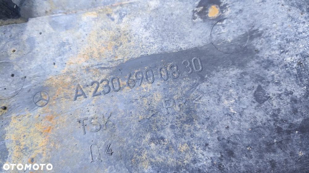 OSŁONA POD ZDERZAK NADKOLE TRÓJKĄT LEWY PRAWY PRZÓD MERCEDES SL R230 W230 - 8