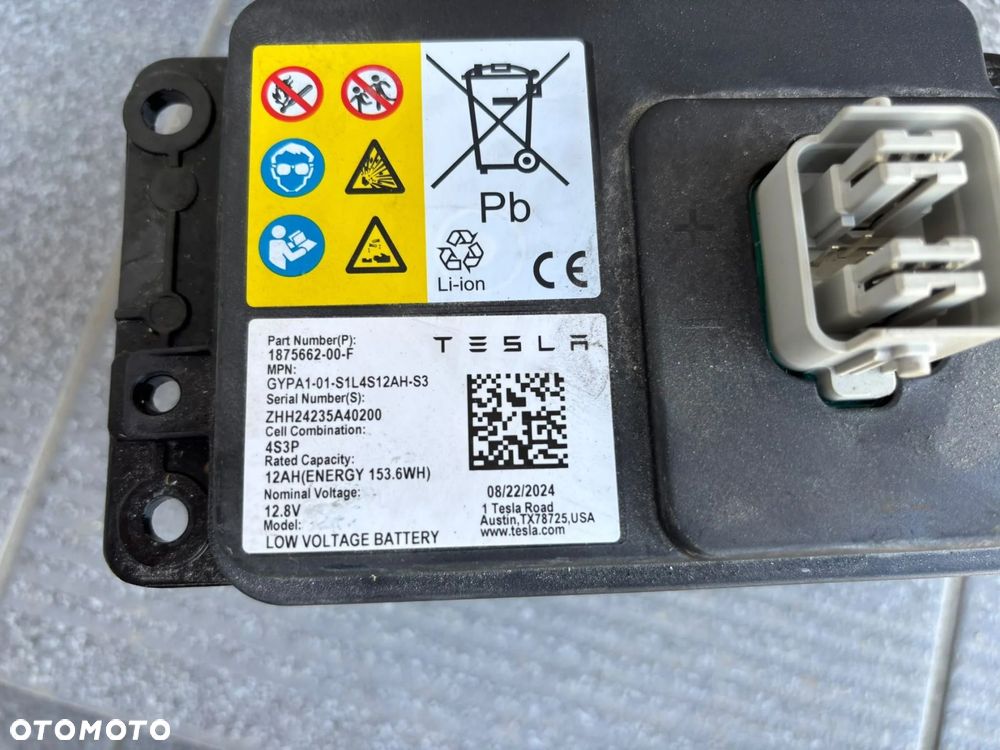 OGNIWO BATERIA AKUMULATORNOWY MODEL 12V TESLA 3, Y 187566200F