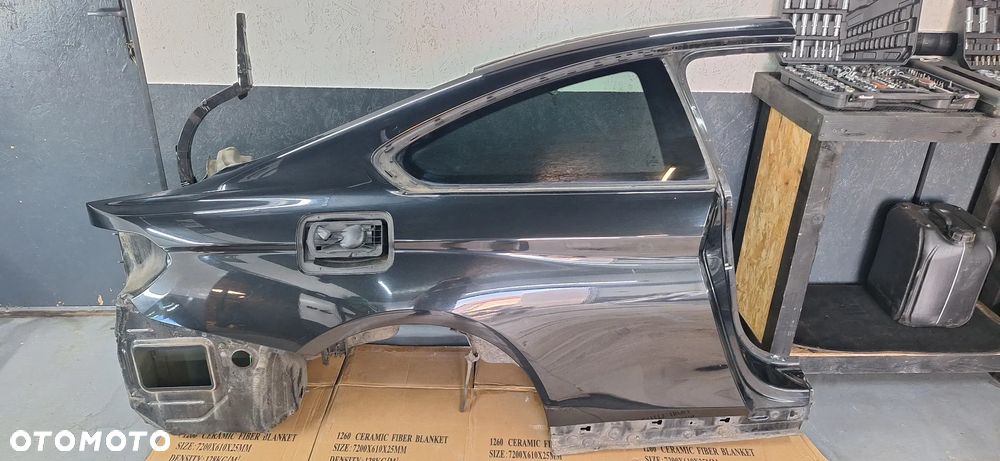 BMW 4 F32 ĆWIARTKA PRAWA TYLNA BŁOTNIK PRAWY TYŁ SŁUPEK POSZYCIE NADKOLE ĆWIARA 475 BLACK SAPPHIRE METALLIC CZARNY - 1