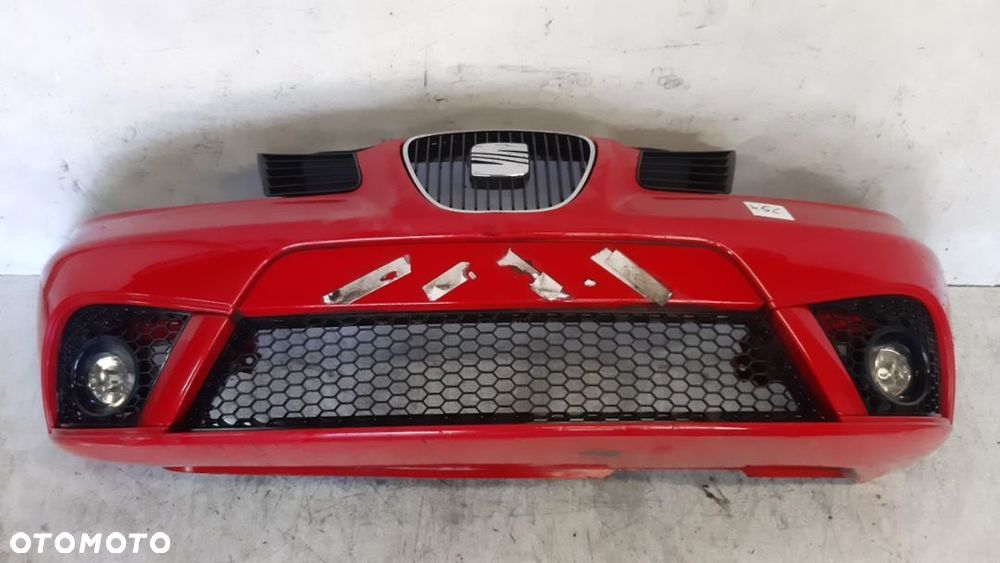 * ZDERZAK PRZÓD PRZEDNI SEAT IBIZA 6L FR LIFT FR SPORT LS3H CZERWONY HALOGENY - 1