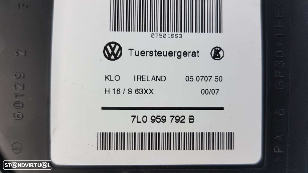MOTOR ELEVADOR FRENTE DIREITO VOLKSWAGEN TOUAREG (7L6) V6 TDI - 2
