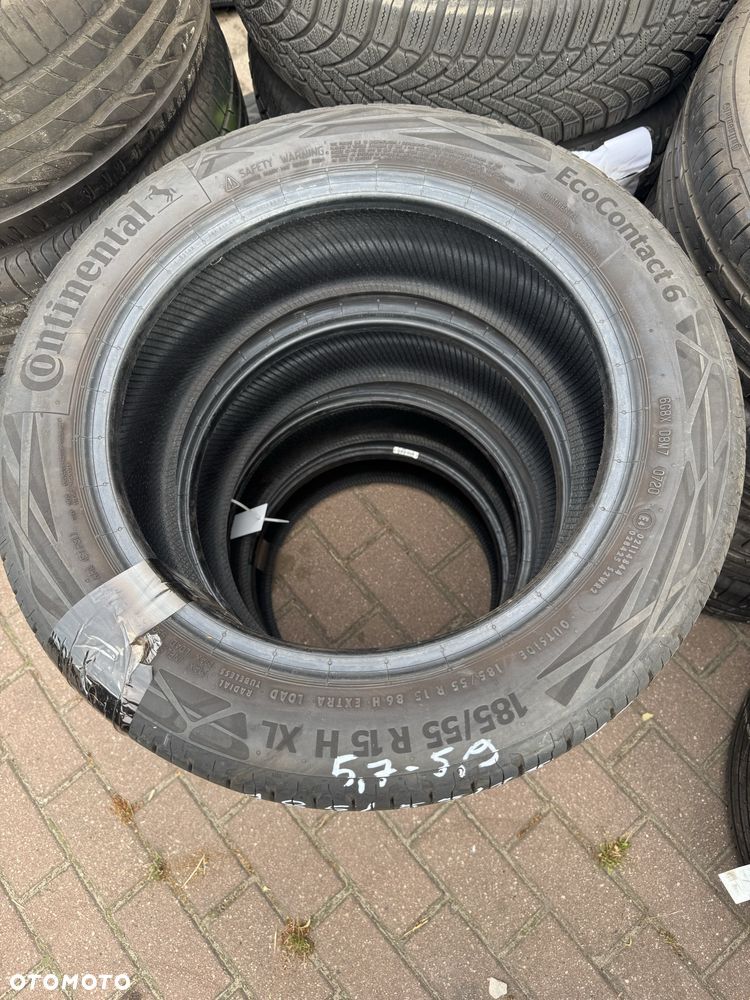 Komplet opon letnich 185/55/15 CONTINENTAL Używane F-Vat - 3