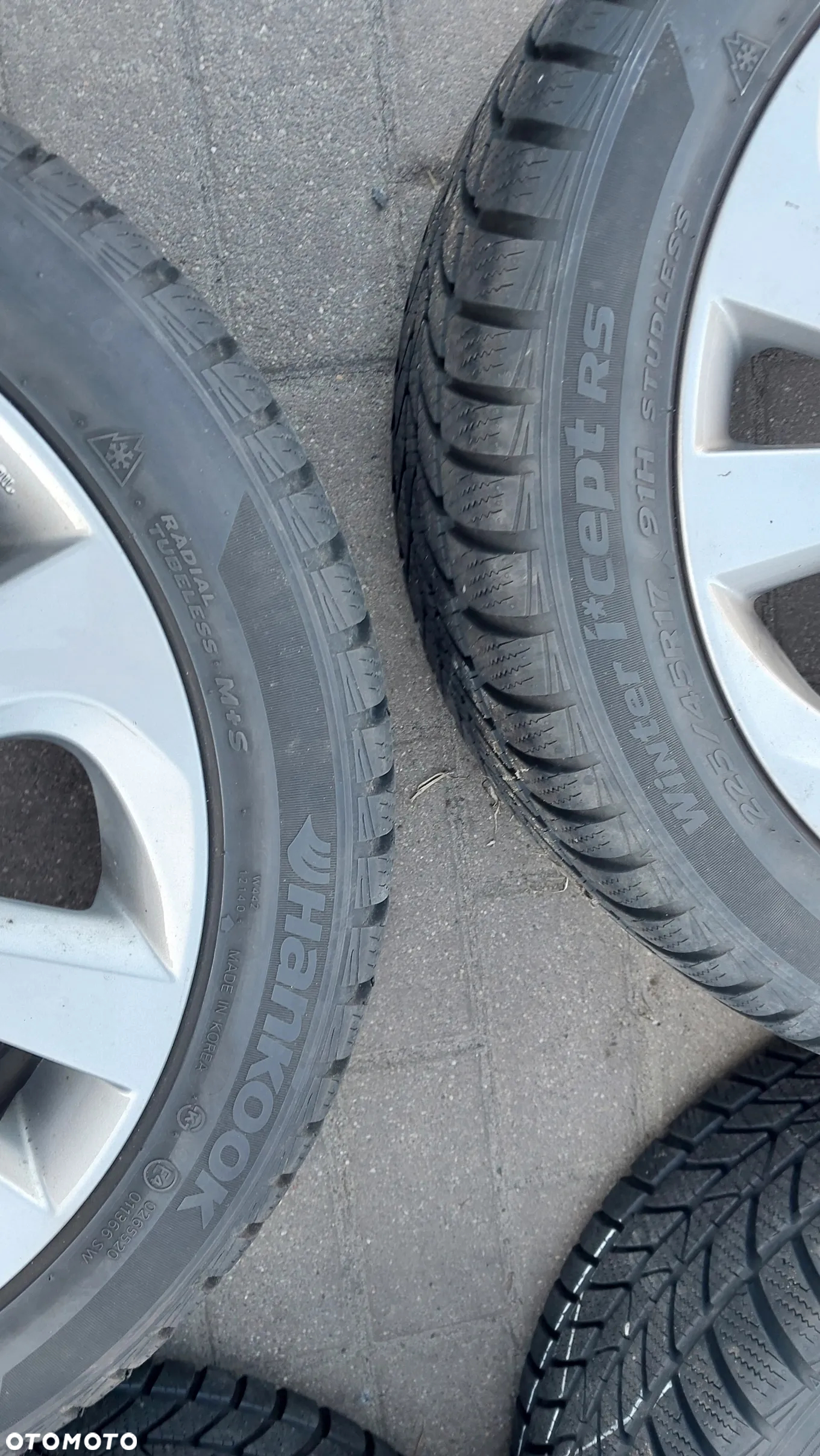 Komplet kol zimowych toyota auris corolla avensis 5x114,3 et50 7x17 opony 225/45r17 - 5