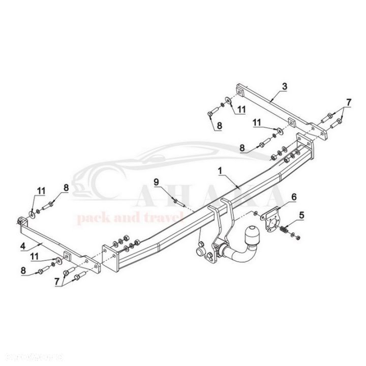 Hak Holowniczy Automat Do Renault Grand Scenic Ii 2004-2009 - 3