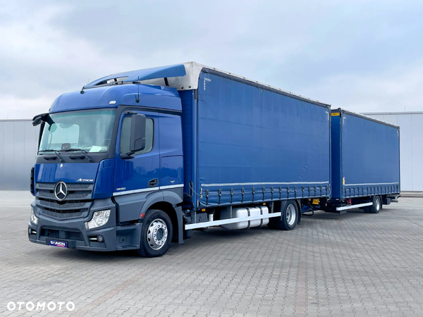 Mercedes-Benz ACTROS 1830 / ZESTAW TANDEM 120 M3 / PRZEJAZDOWY / 7,75 M + 7,75 M / SALON PL