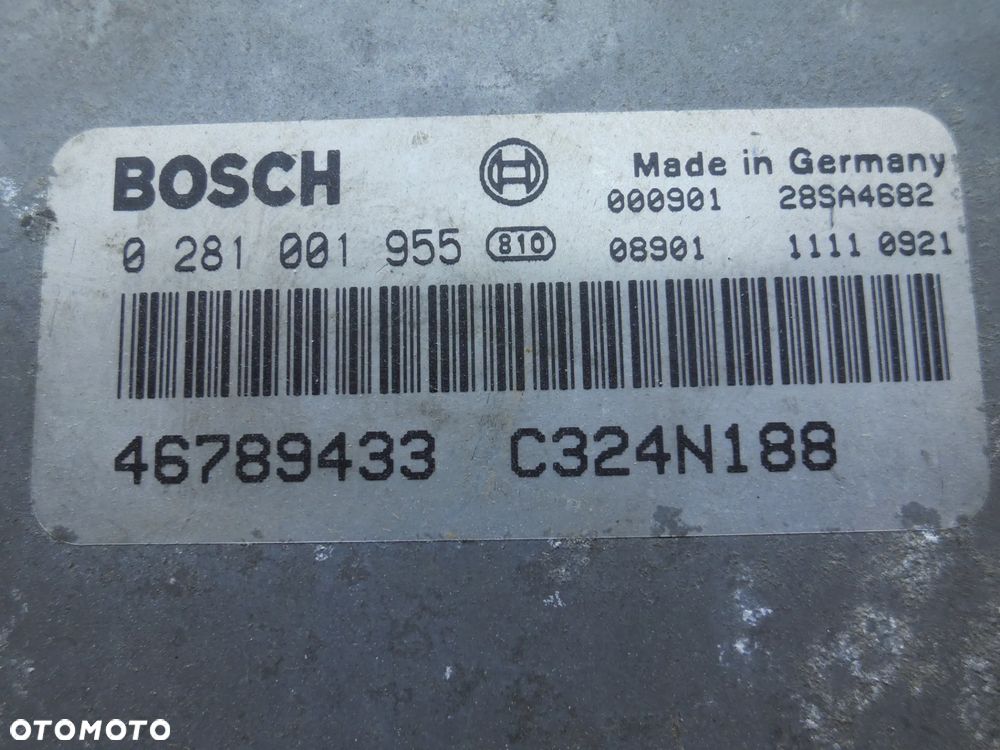 KOMPUTER STEROWNIK FIAT PUNTO II 1.9 JTD 46789433 0281001955 POSIADAM 2 SZT - 4