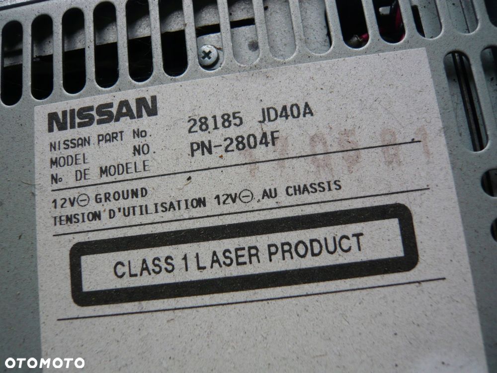 radio cd 28185jd40a nissan qashqai j10 - 2