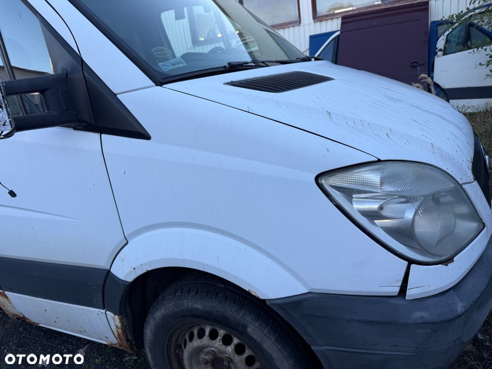 Mercedes sprinter w906 crafter drzwi tylne tył skrzydła maxi białe prawe lewe przednie boczne przesuwne maska błotnik prawy lewy pas przedni z chłodnicami zderzak lampy prawa lewa przód - 29