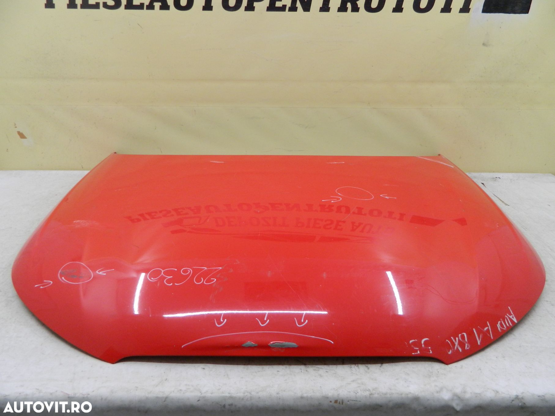 Capota motor Audi A1, 2010, 2011, 2012, 2013, 2014, 2015, 2016, 2017, 2018. - 7