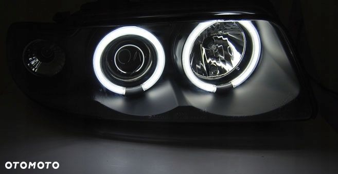 Reflektory Lampy Migacze Led CCFL Tuning Black Czarne Audi a4 b5 8d 1994-98 - 3