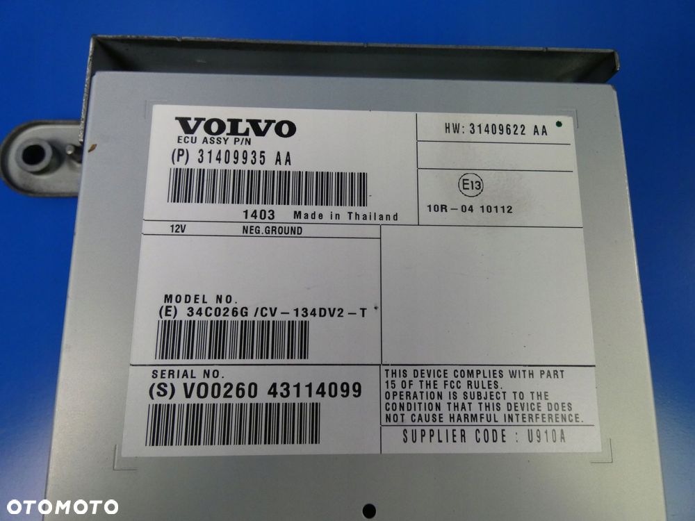 VOLVO S60 II V60 XC60 WZMACNIACZ RADIA AUDIO - 2