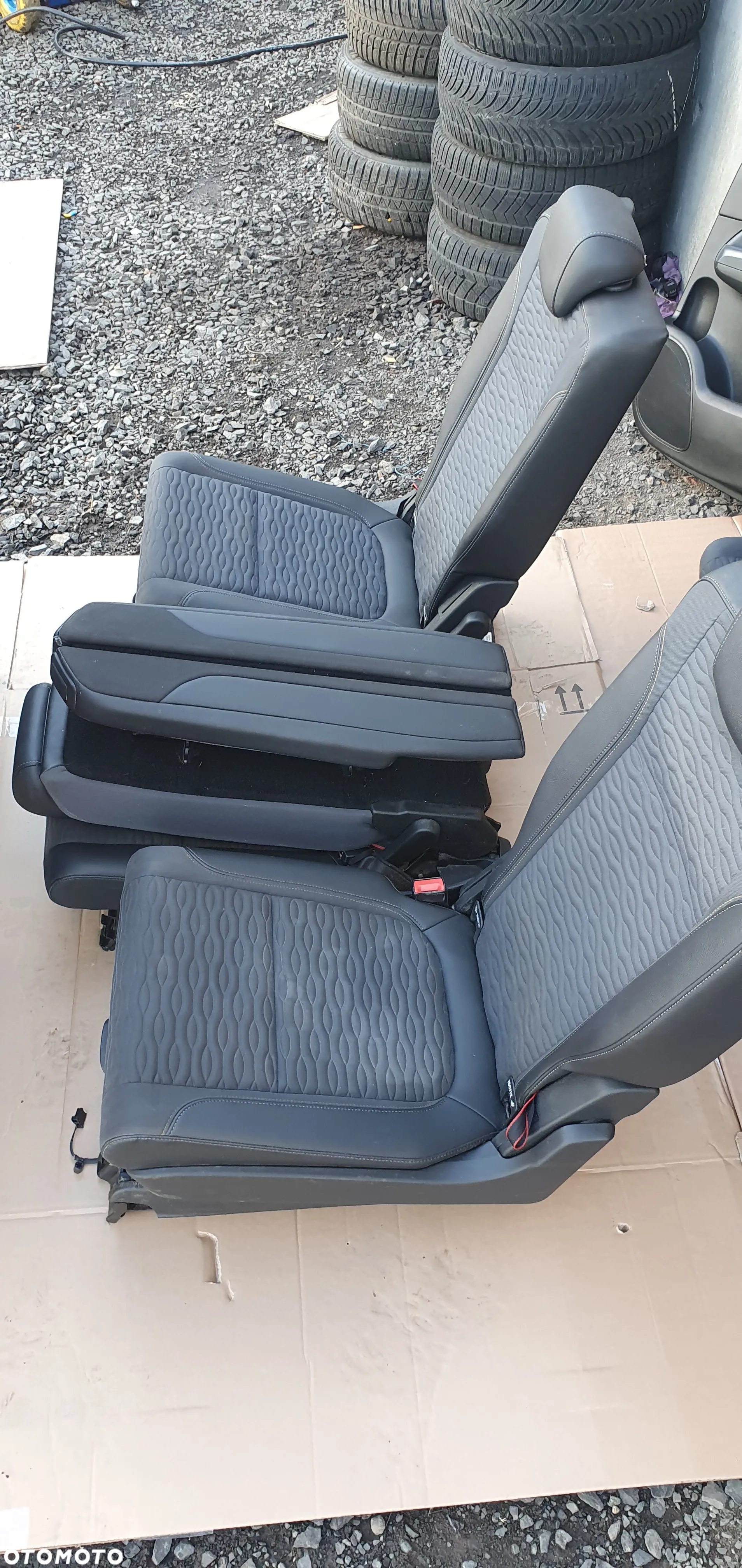 Fotele komplet kanapa pół skóra fotele boczki Opel Zafira C - 9