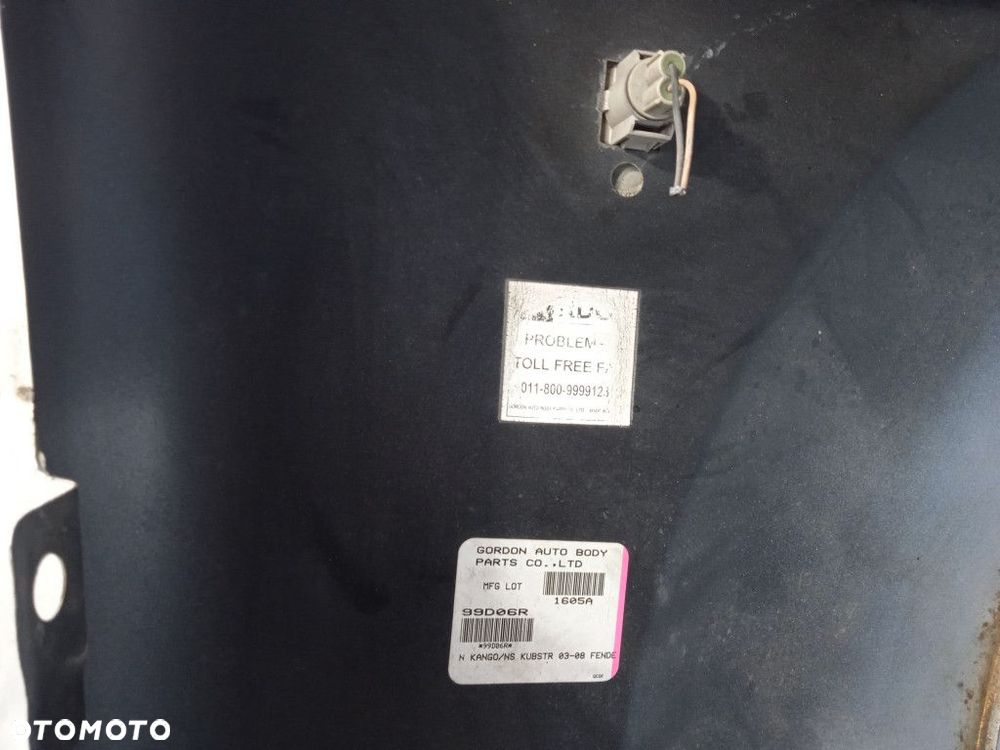 RENAULT KANGOO I LIFT BŁOTNIK PRZÓD PRAWY - 13