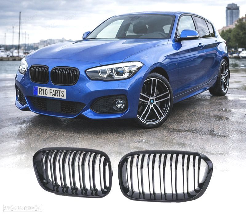GRELHAS BMW F20 F21 LCI 15- LOOK M PRETO BRILHANTE - 1