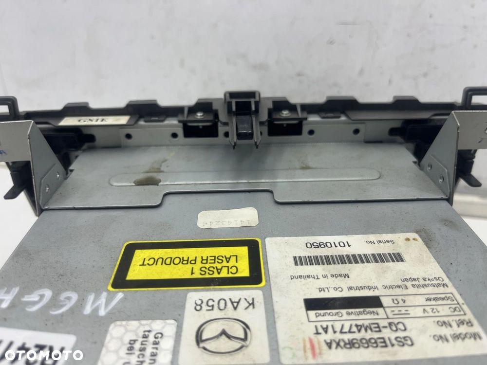 Radio Mazda 6 II GH 07-12r. tuner fabryczny czytnik płyt panel zestaw głośnomówiący Parrot gs1e669rx - 7