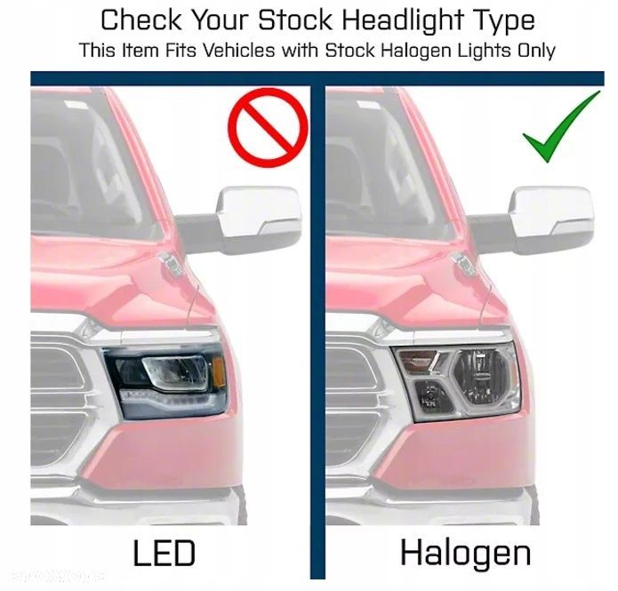 reflektory lampy kpl full led soczewki chrom clear dodge ram v 5 1500 19-24 - 9