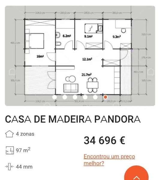 Vende-se casa modular de madeira MAESTRO pandora - Grande imagem: 2/3
