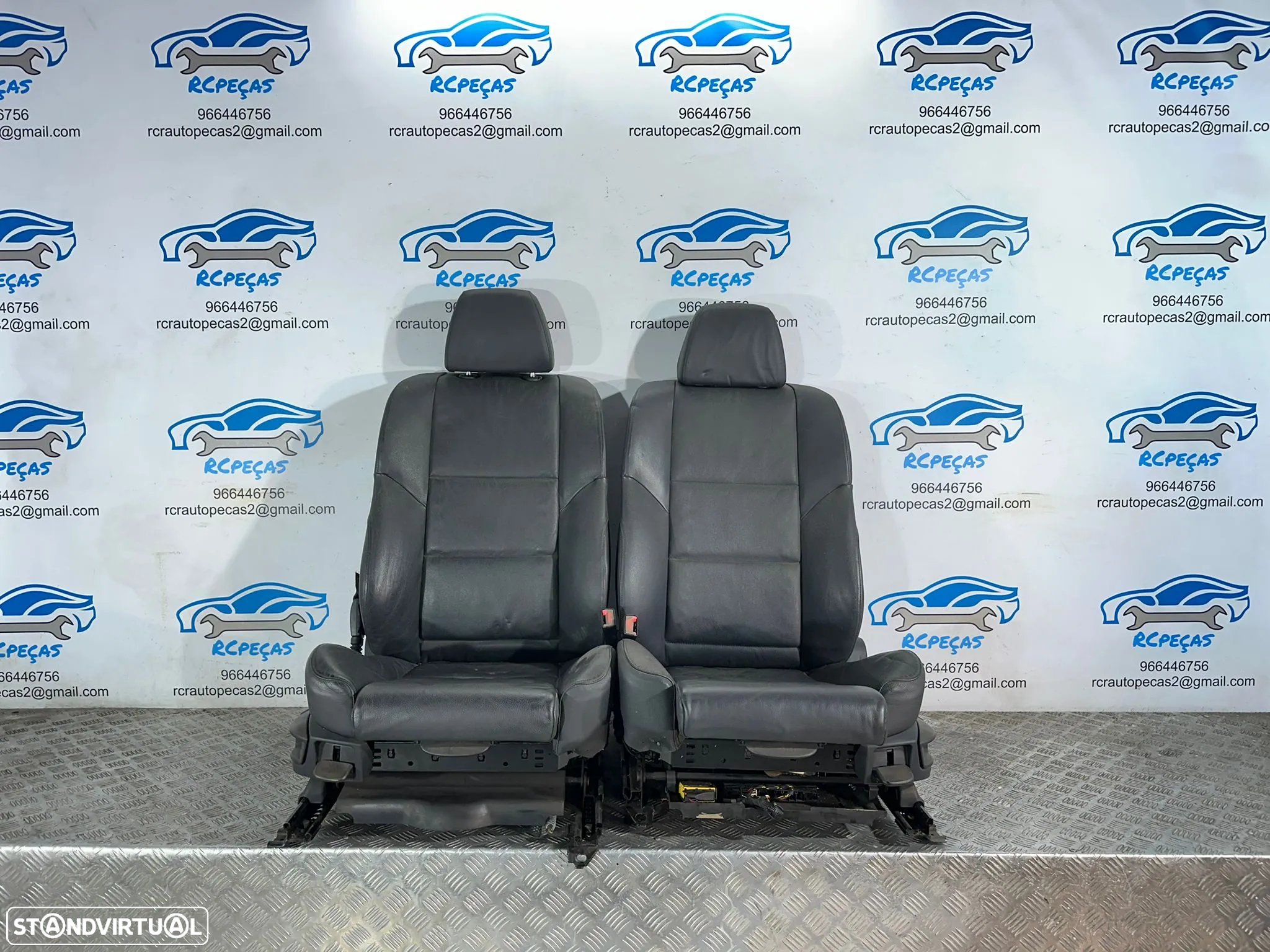 .Conjunto Bancos Pack M Pele Eletricos Frente Frontais Tras Traseiros Originais BMW Serie 5 E61 Touring 2003 - 2010 - 8