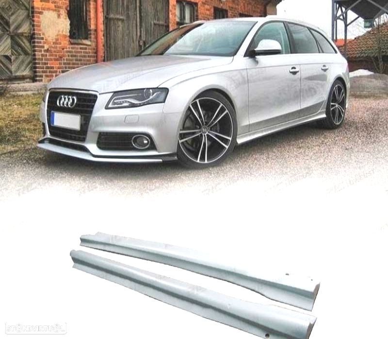 EMBALADEIRAS LATERAIS AUDI A4 B8 08-15 LOOK ABT SPORT - 1