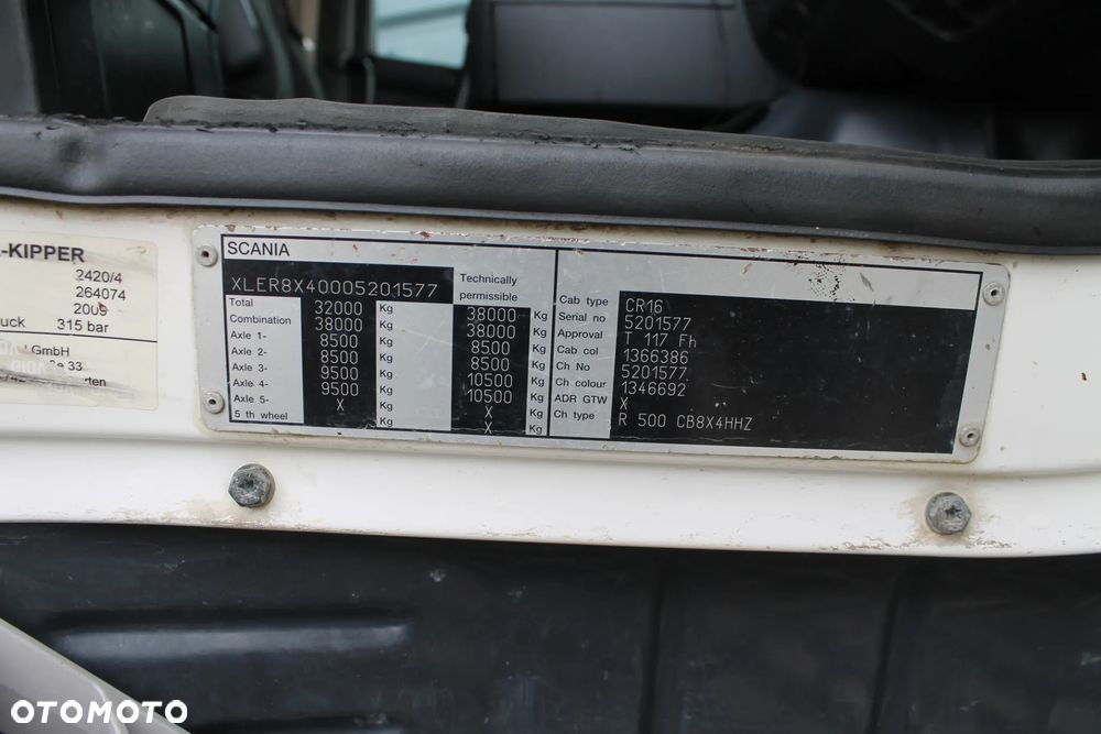 Scania R500 wywrotka 8x4 bordmatik manual faktura vat - 10