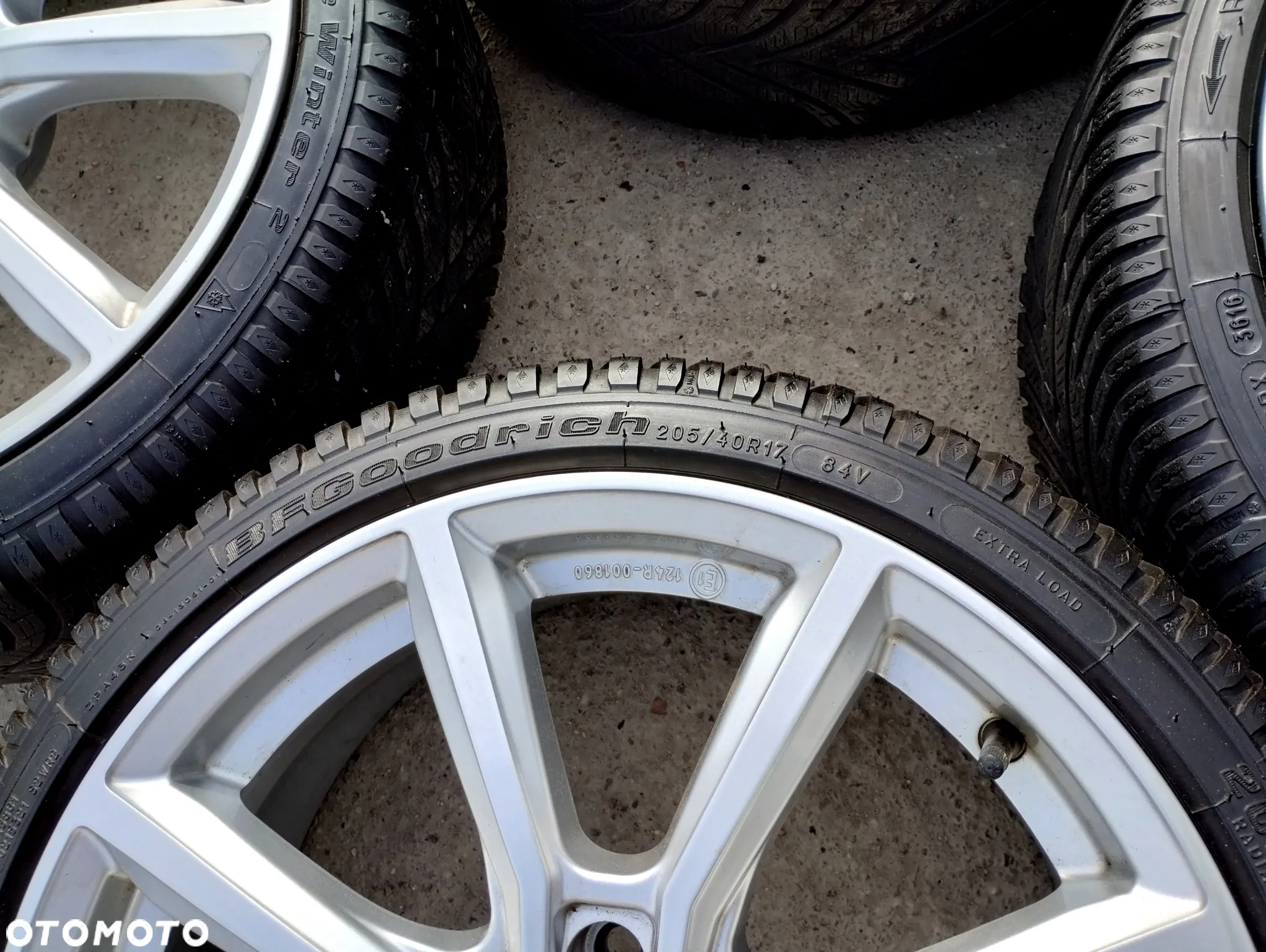 205/40R17 Opony Zimowe zima BFGOODRICH G.FORCE WINTER 2 6,5mm Legnica ALU-RAD 205/40 - 12