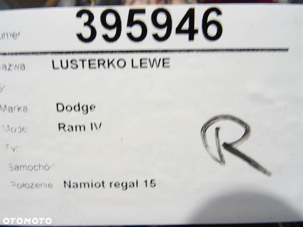 LUSTERKO LEWE  DODGE RAM 1500 pick-up (D1, DC, DH, DM, DR) 2001 - 2008 - 7