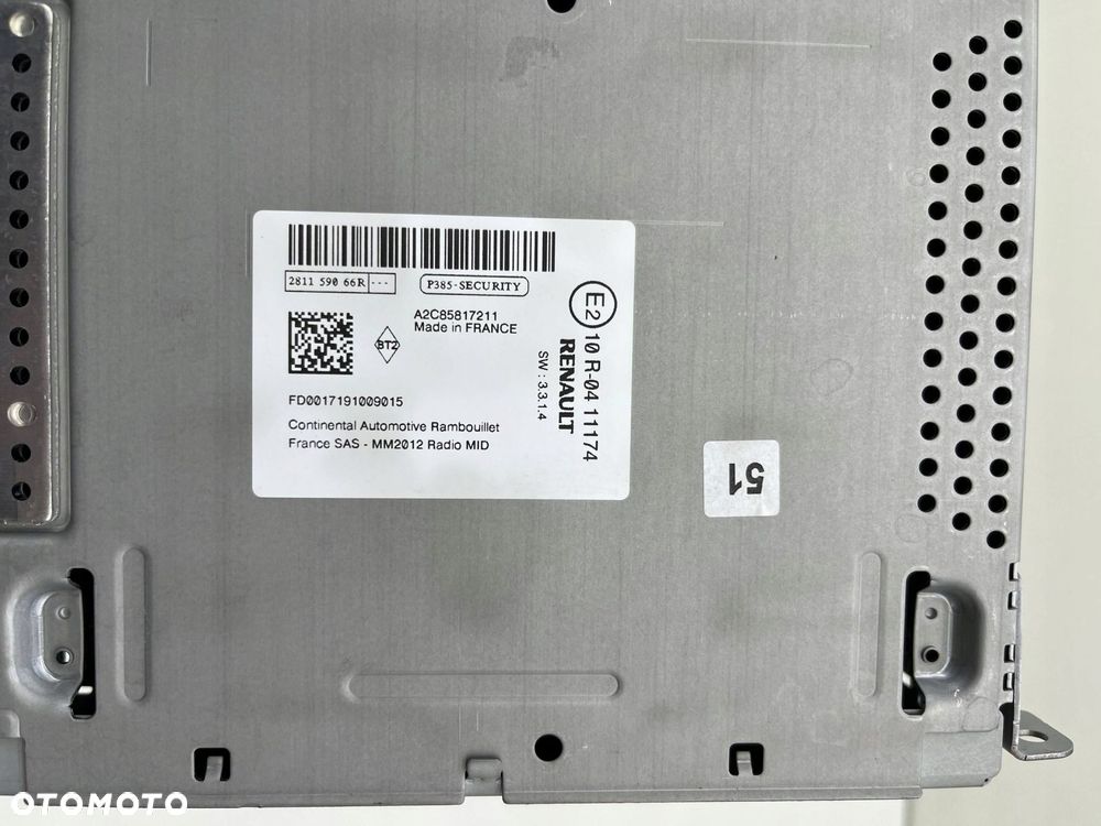 RENAULT TRAFIC III RADIO NAWIGACJA CZYTNIK 281159066R - 3