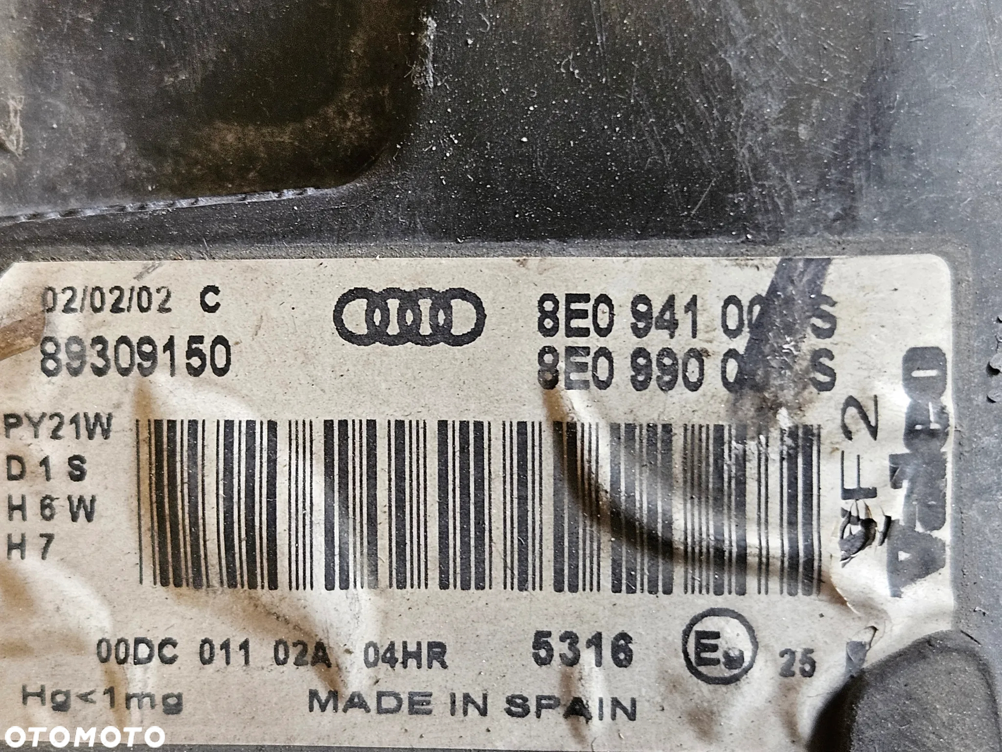 Audi A4 B6 lampa przód przednia lewa Xenon EU 8E0941004S - 3