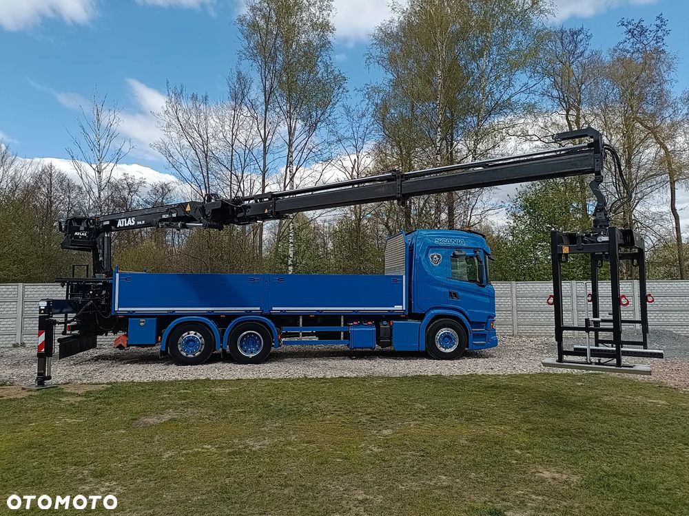 Scania ''S''  G 450* 6x2*+DŻWIG KRAN HDS ATLAS 206.3VE  WYSÓW 11,2m * Sterowanie Radiowe* ROTATOR* CHWYTAK do PALET* Skrzynia 6.8m* 298000km - JAK NOWA* z NIEMIEC - 28