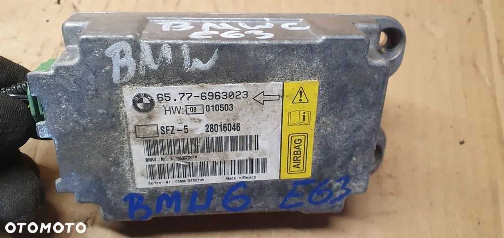 Moduł Sensor Airbag Poduszek BMW 6 E63 6963023 - 6