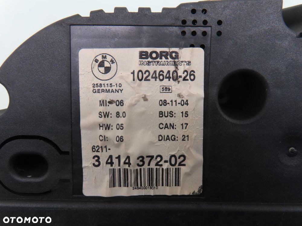 LICZNIK BMW X3 E83 2.0d 341437202 - 3