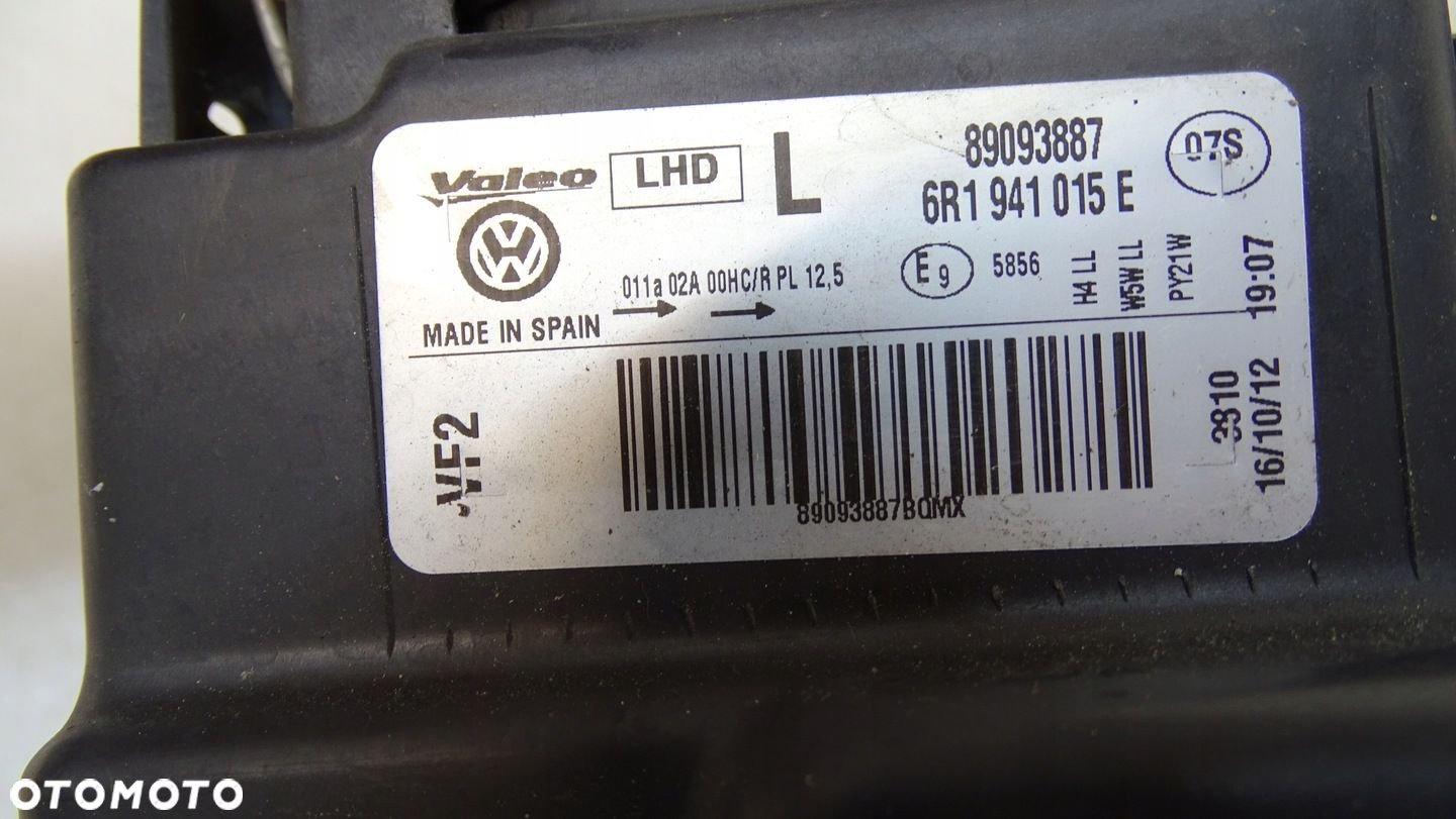 VW POLO 6R1 - lampa przednia lewa - 6