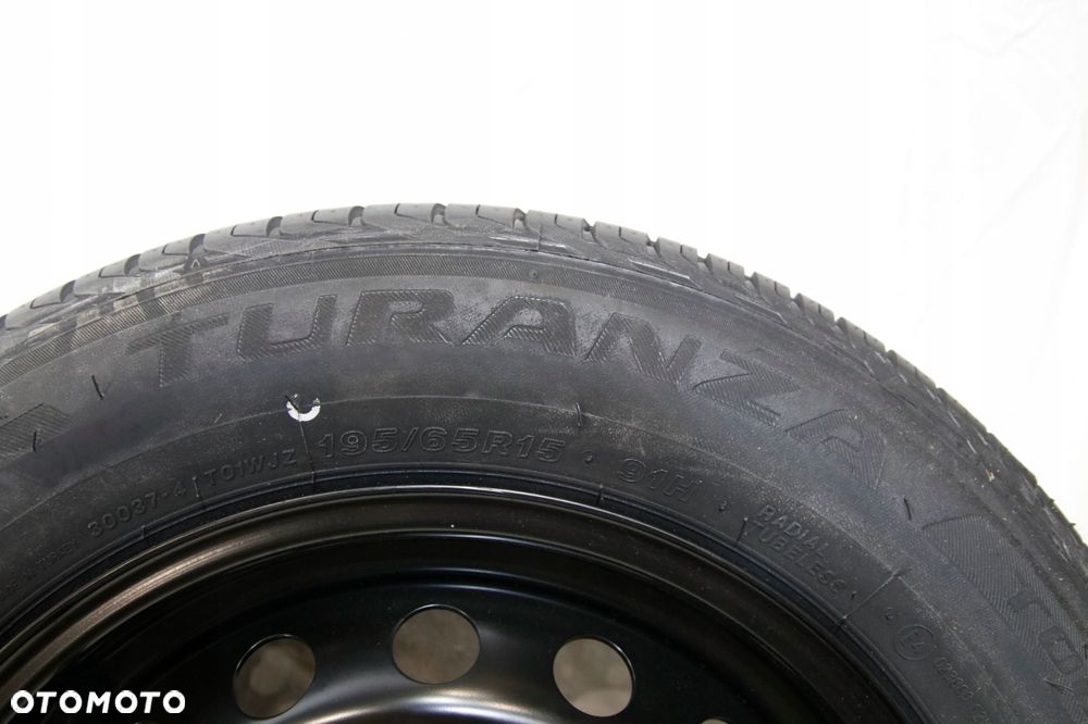 koło zapasowe dojazdowe pelne 5x98 bridgestore turanza 195/65 r15 fiat 2018 - 6