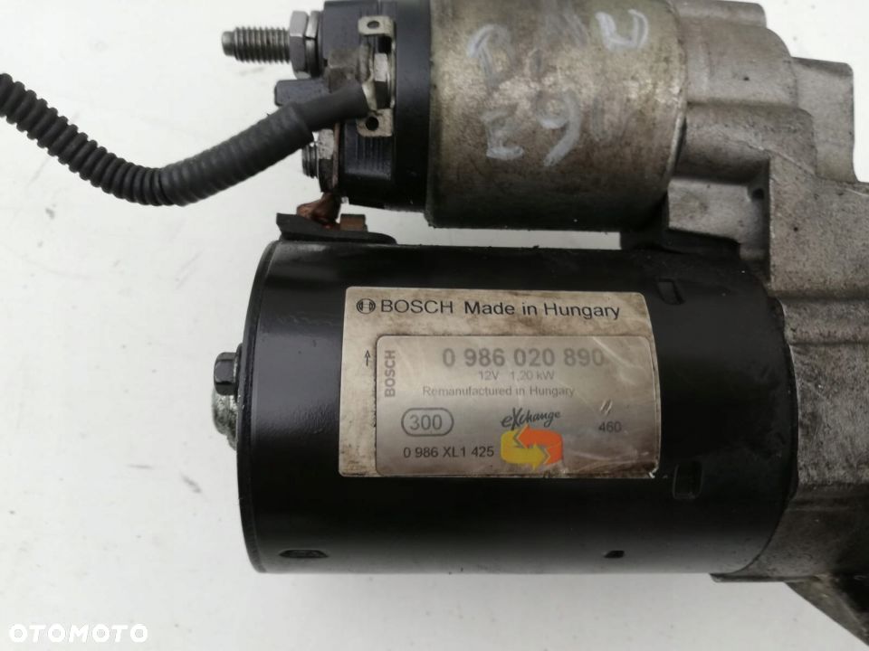 Rozrusznik BMW E90 E87 1.6B  2.0 B N46 N45 N42 BOSCH 0986020890 - 2