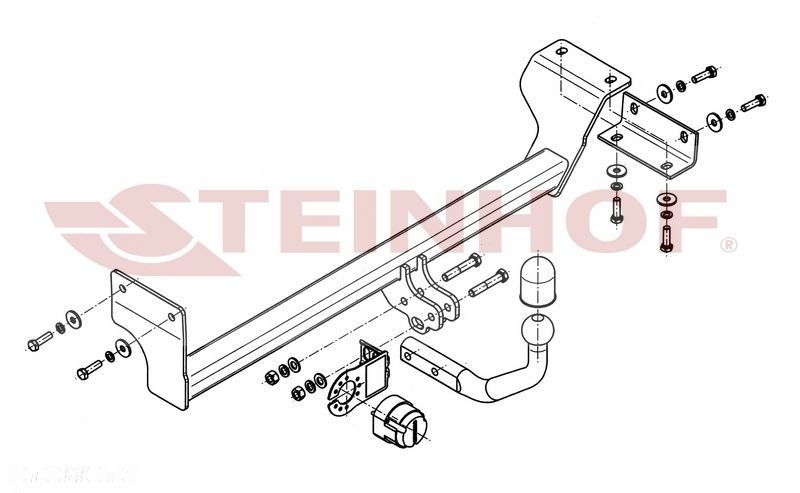Hak holowniczy + WIĄZKA 7PIN do Kia Picanto 5 drzwi od 2011 do 2015 - 2
