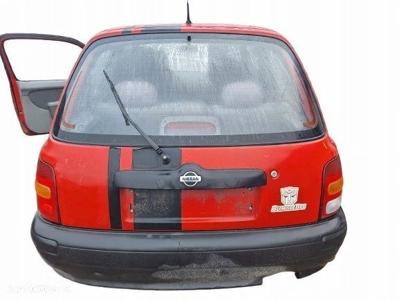 NISSAN MICRA K11 LIFT 98-03 KLAPA BAGAŻNIKA SZYBA TYŁ GOŁA HB 3D AJ4 - 1