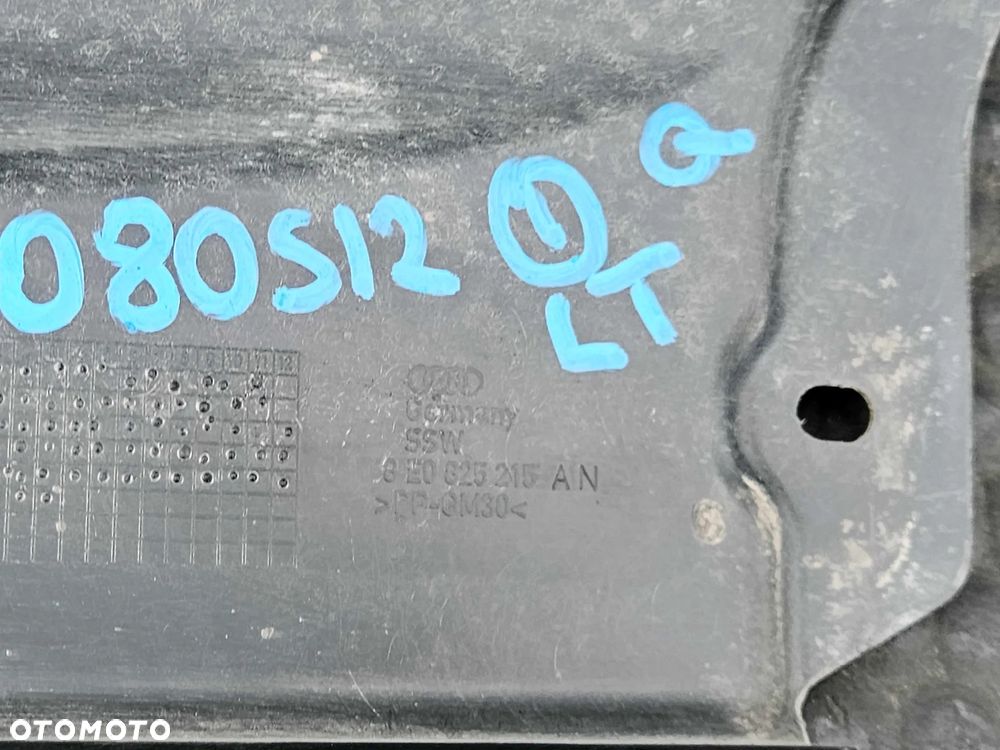 Osłona 8E0825215AN 8E0825216T Plastik Podwozia Podłogi Przeciwbłotna Prawa Lewa Tyl Tylna Quattro 4x4 Audi A4 B6 B7 Sedan Kombi - 10